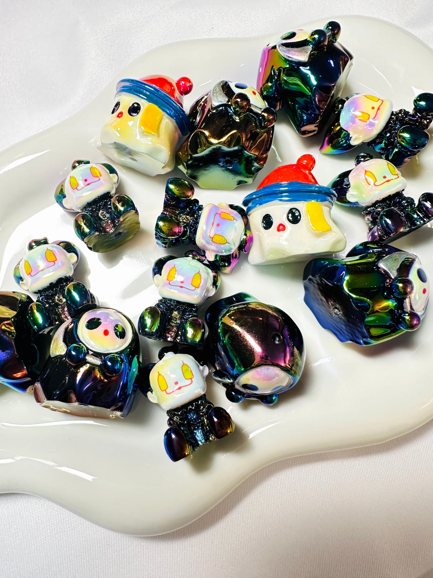 Halloween 3D character 15p set beads
