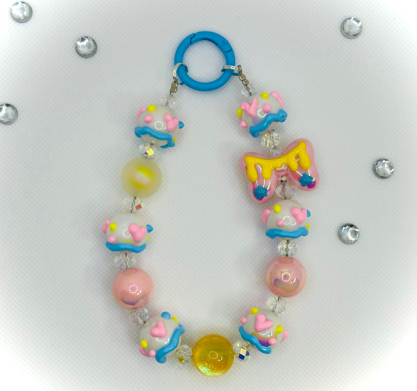 Pastel Bow Bag Charm/Key Chain
