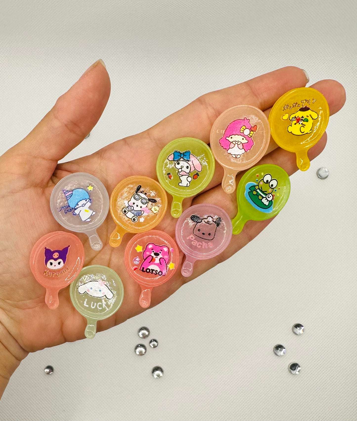 Sanrio DIY 10 plates set doll size