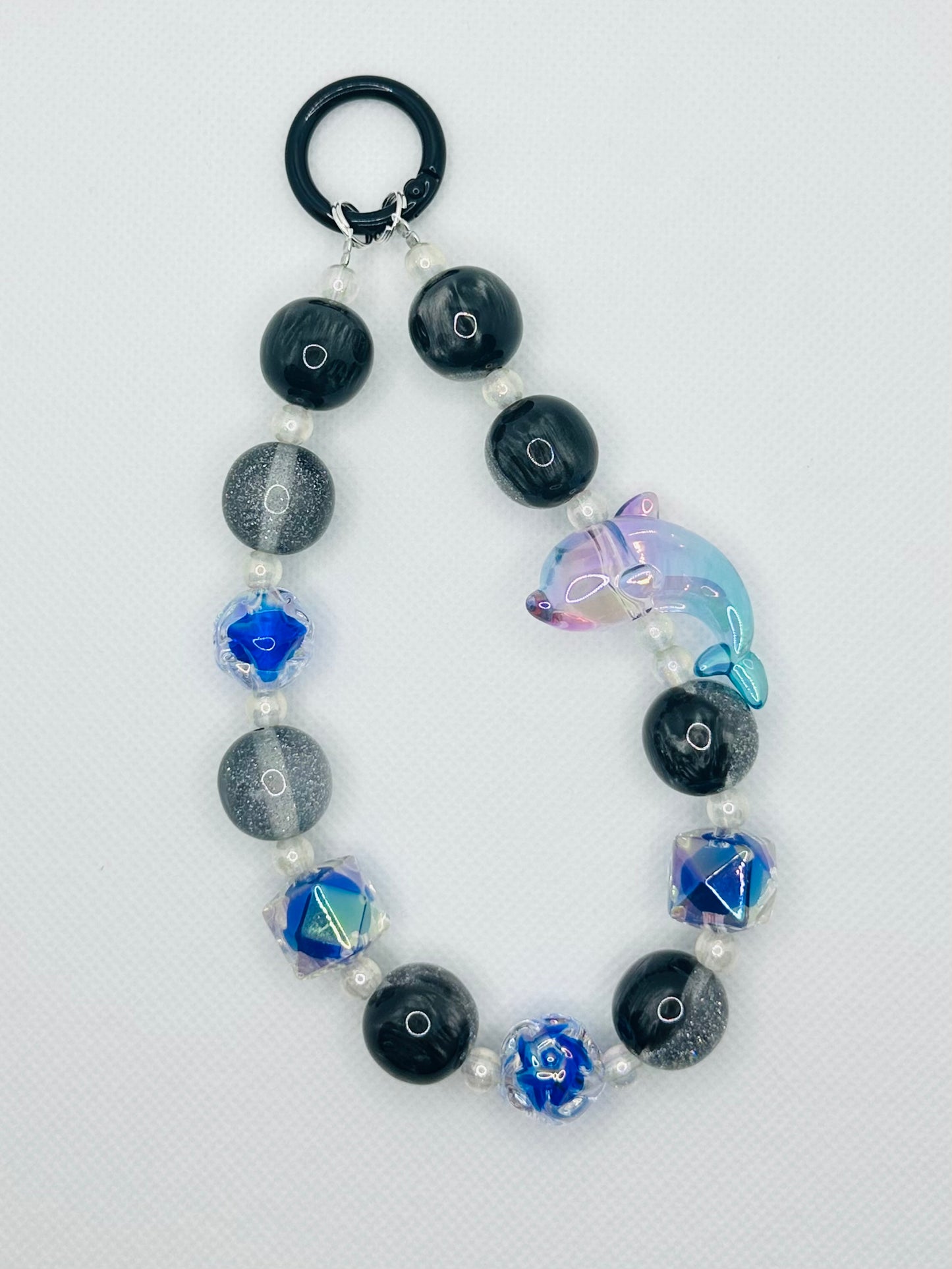 Dark Dolphin Bag Charm