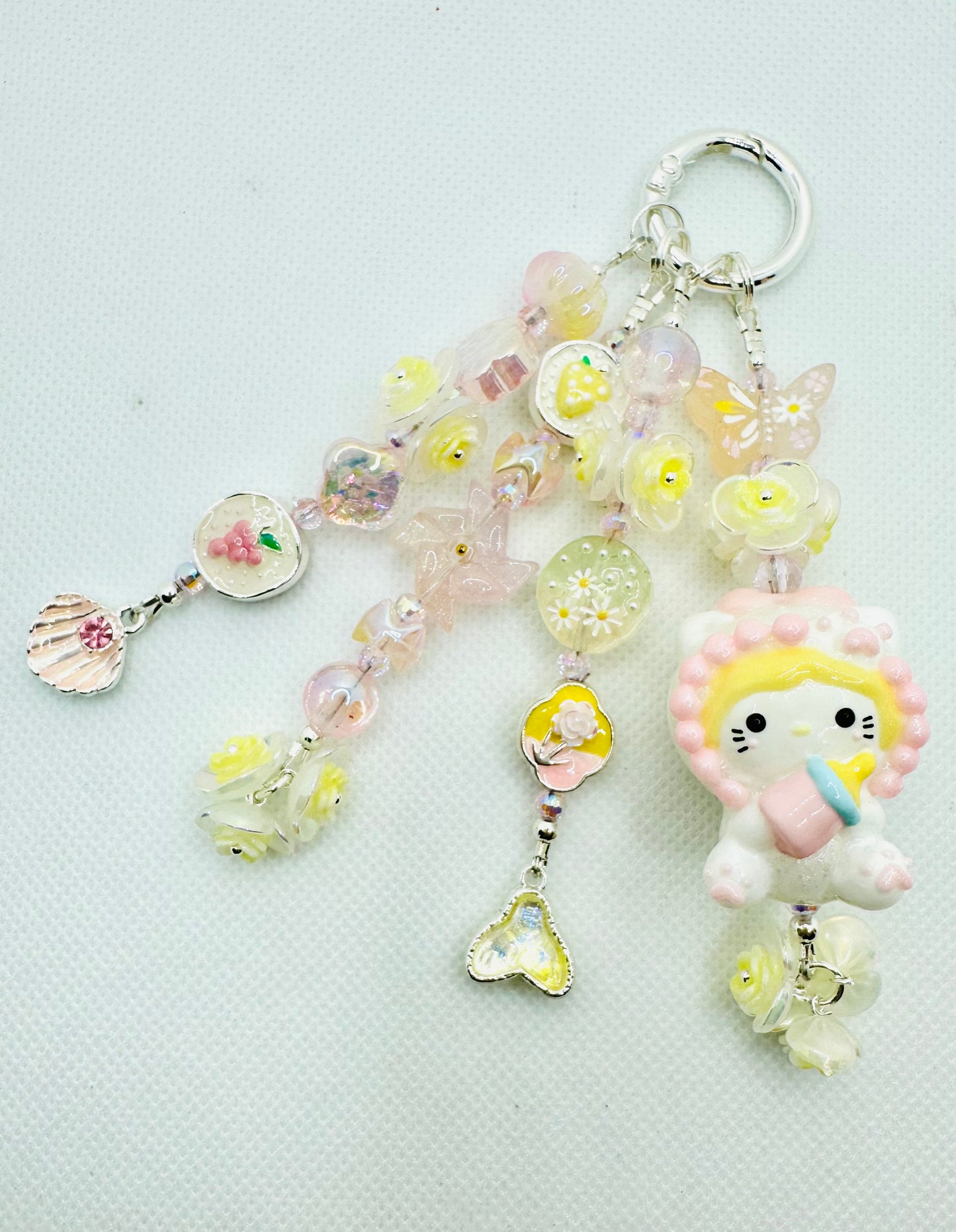 Hello Kitty painted doll bag charm