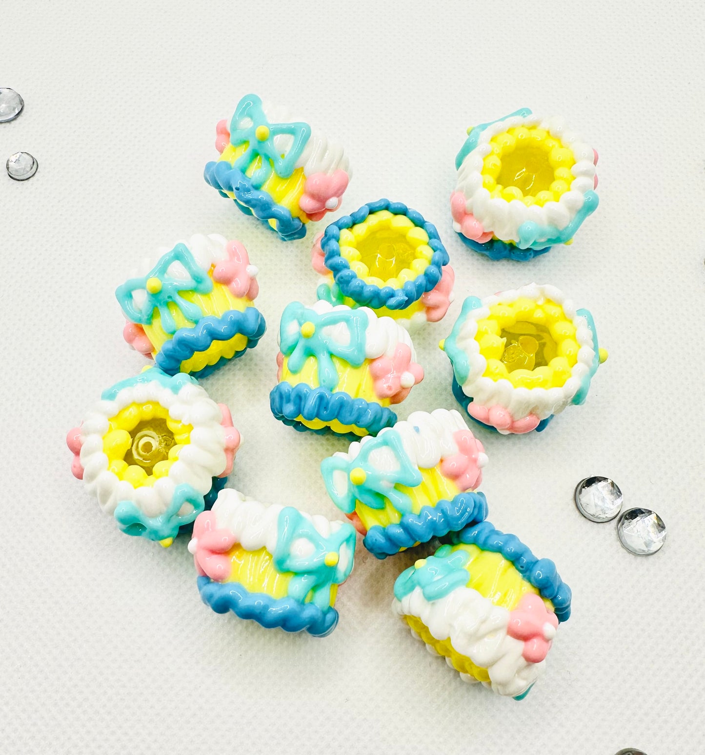 Pastel Cake Like beads