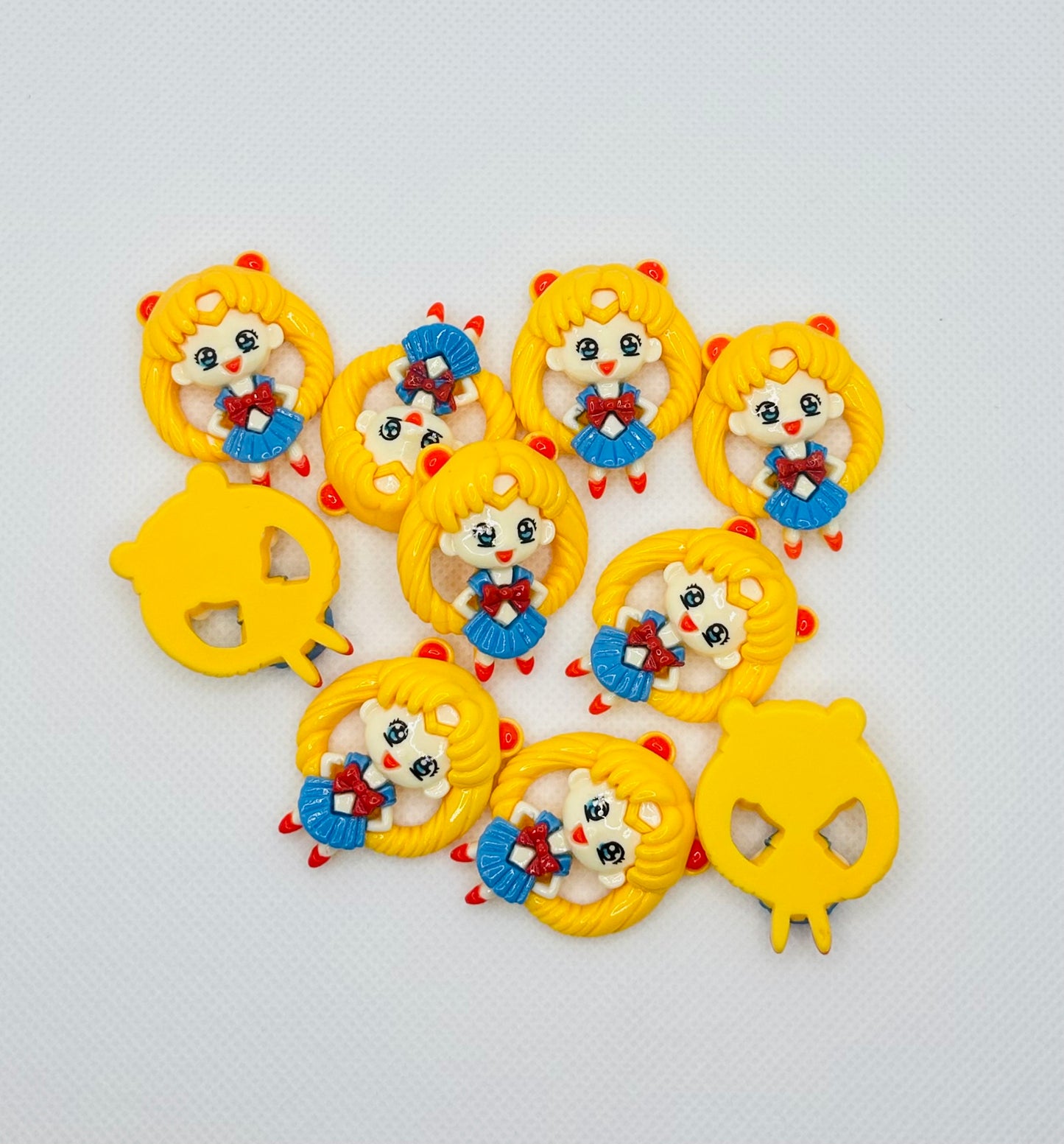 Sailor Moon DIY set of 10 flat back charms