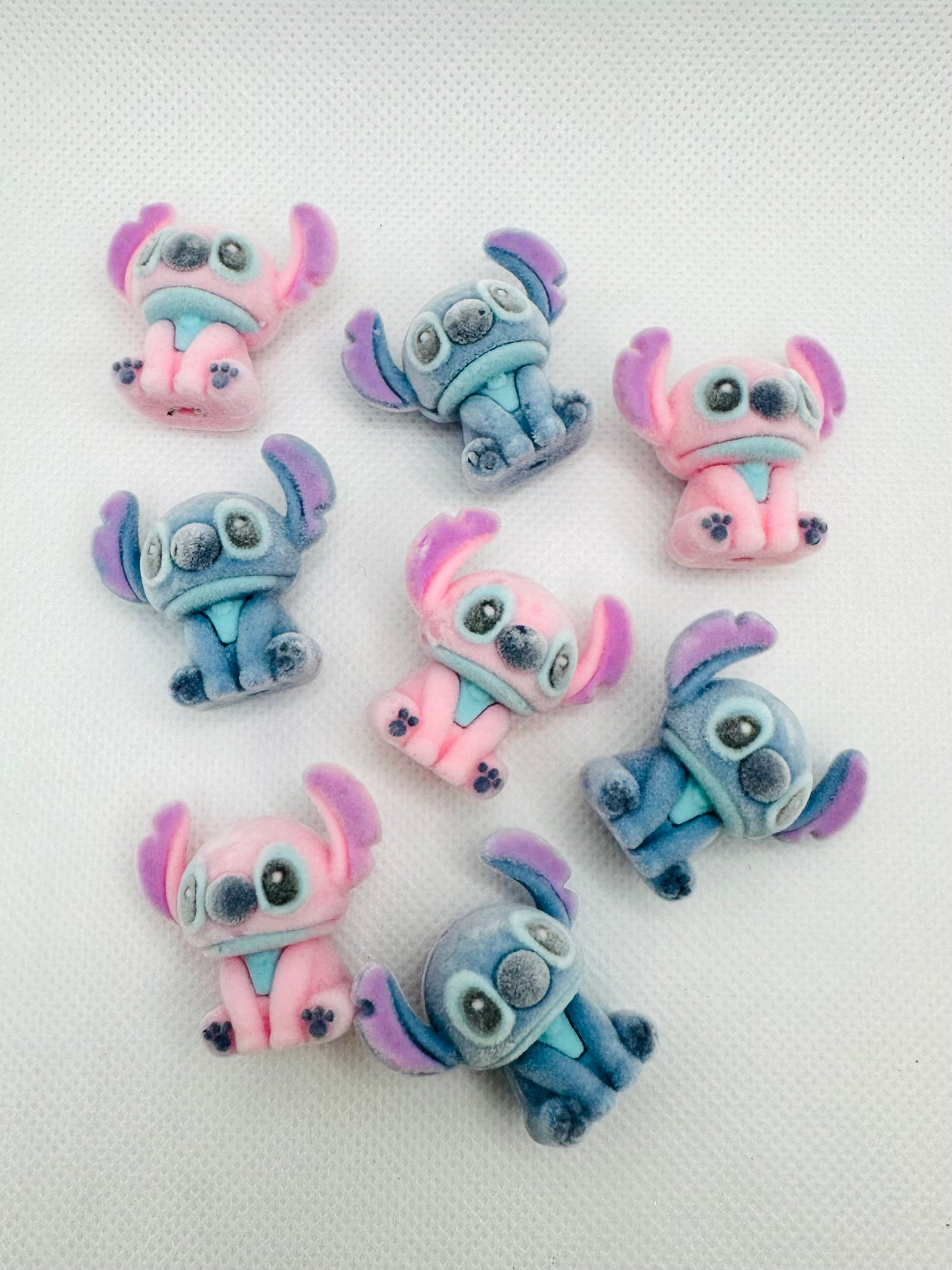 Stitch and Angel Fuzzy 3d beads