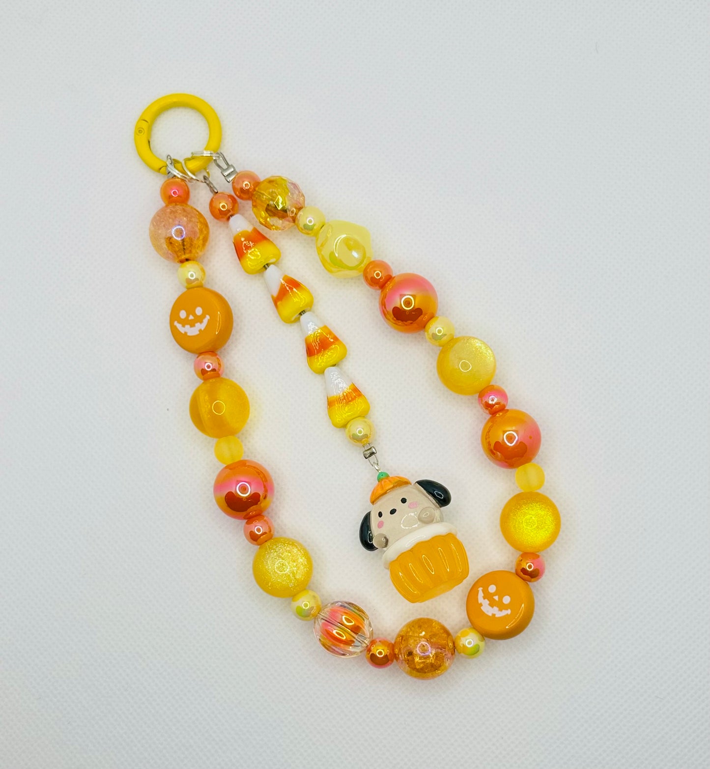 Pumpkin Glow in the Dark Bag Charm