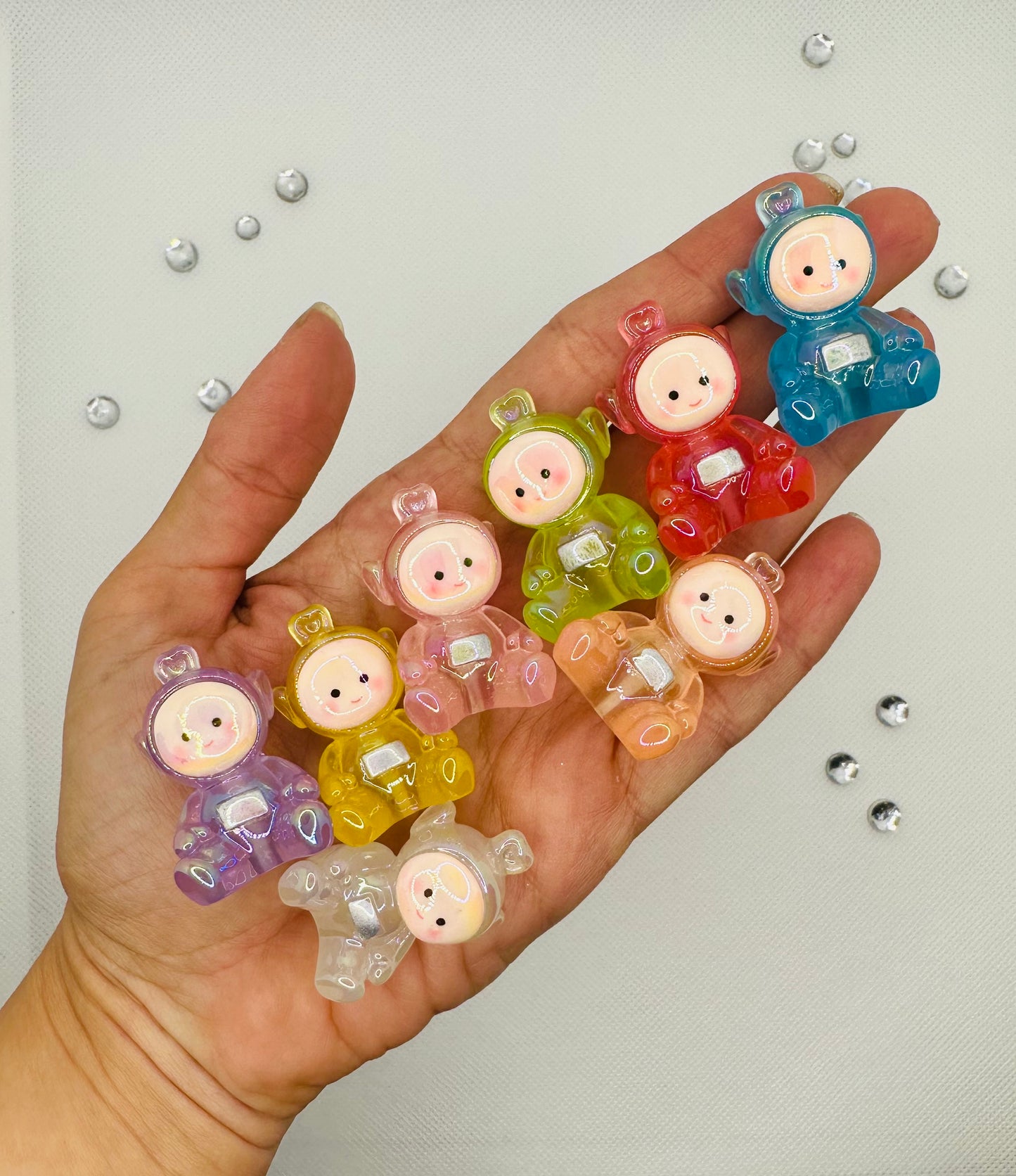 Teletubbies 8 piece set Luminous figure/bead set