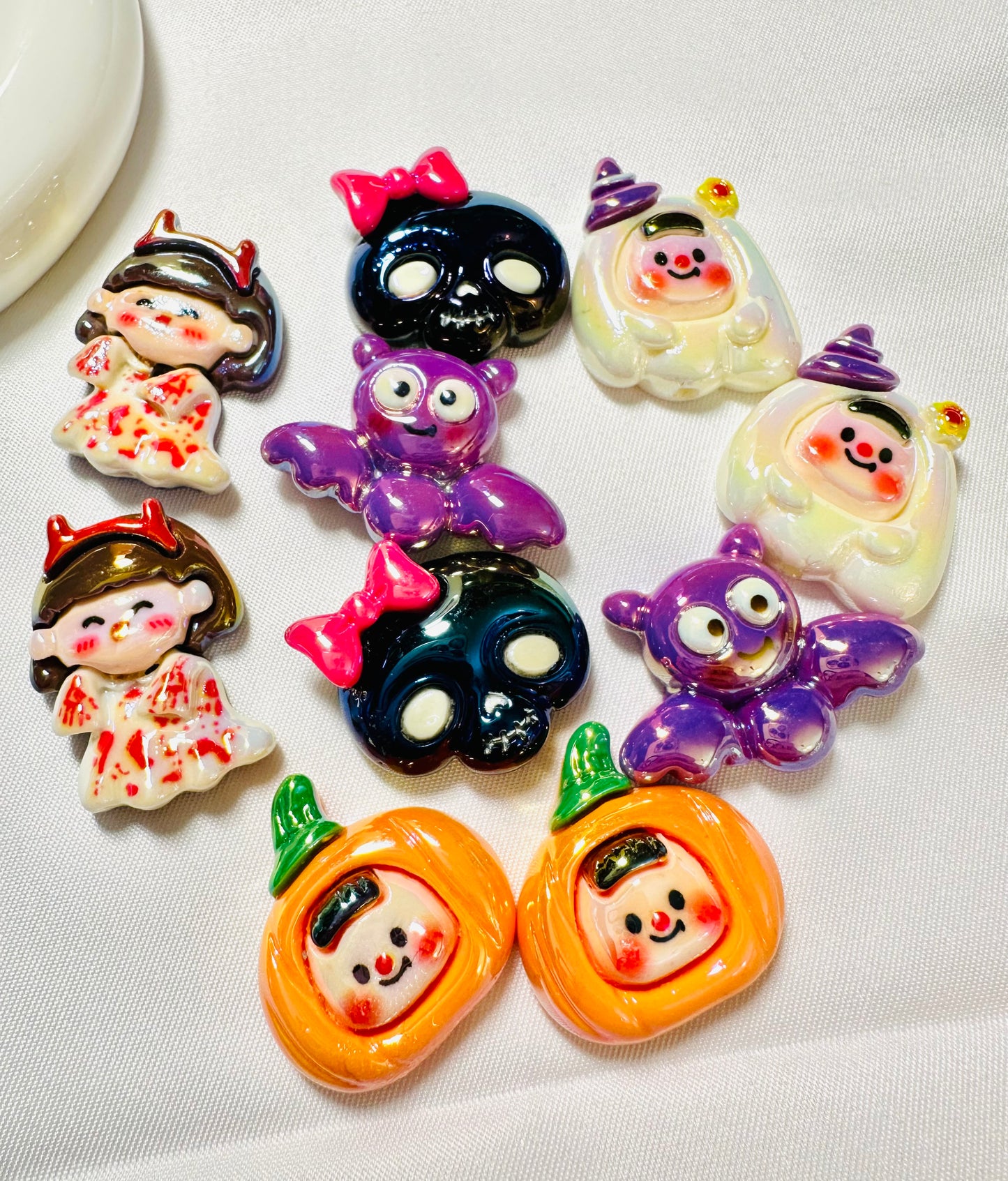 Halloween Flatback Charm Beads