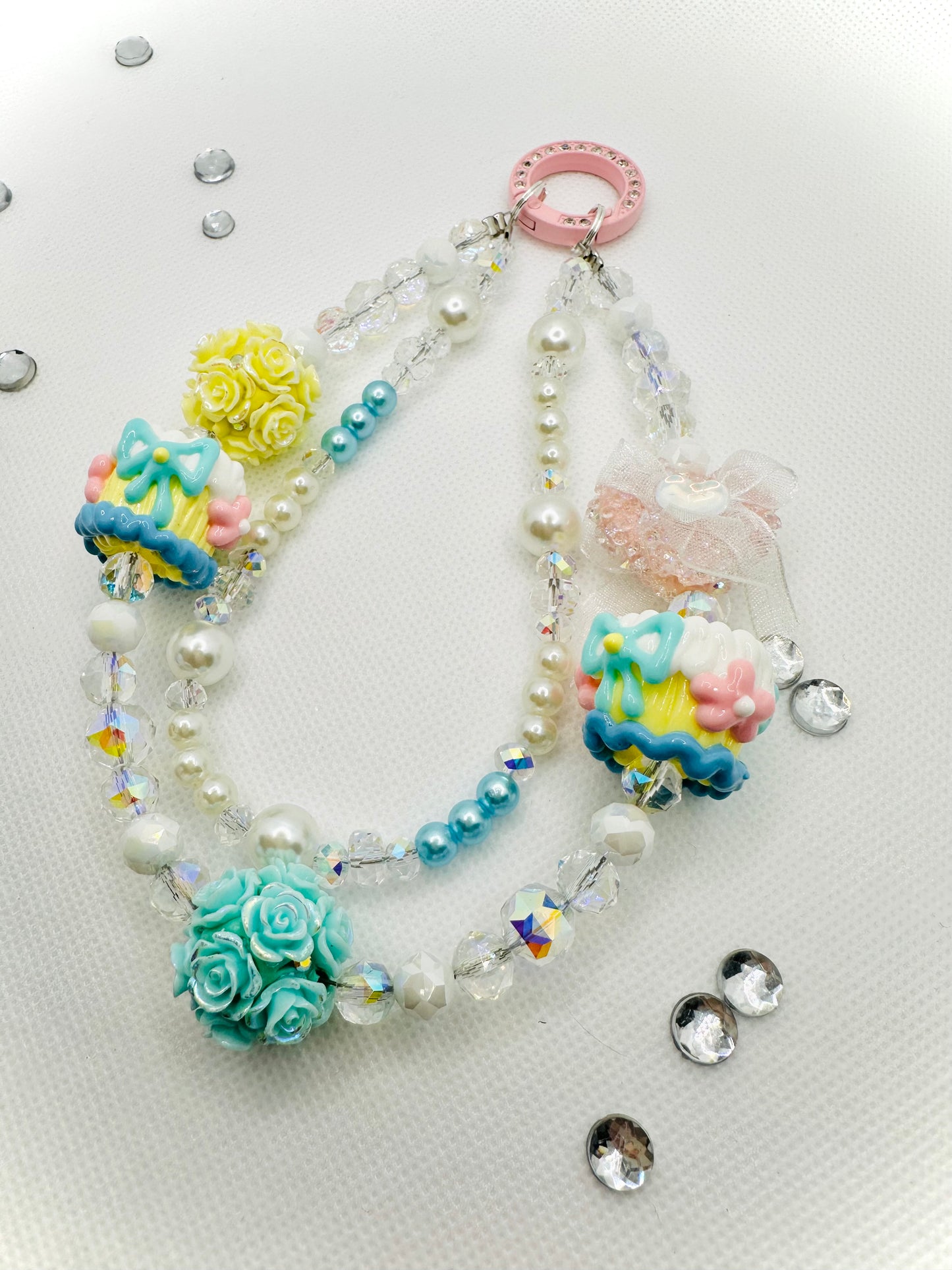 Pastel Cake Diamond Bag Charm