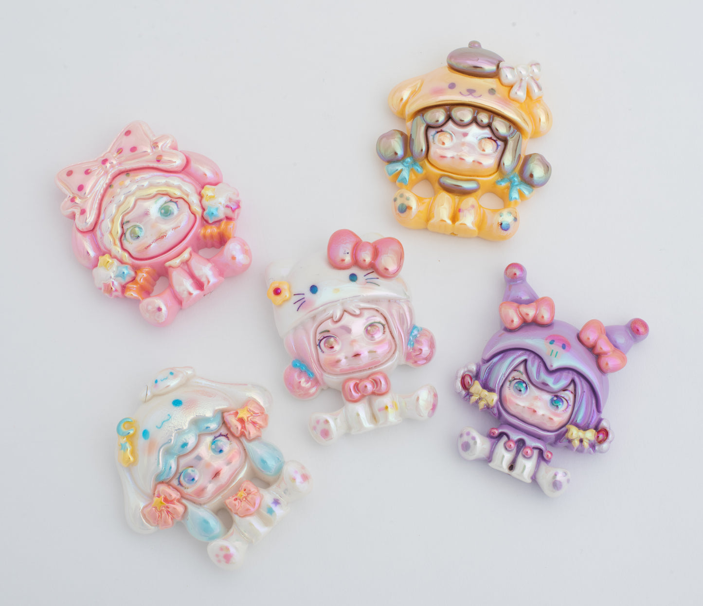 Sanrio "Skull Panda" DIY Cute Character Acrylic Doll Bead set