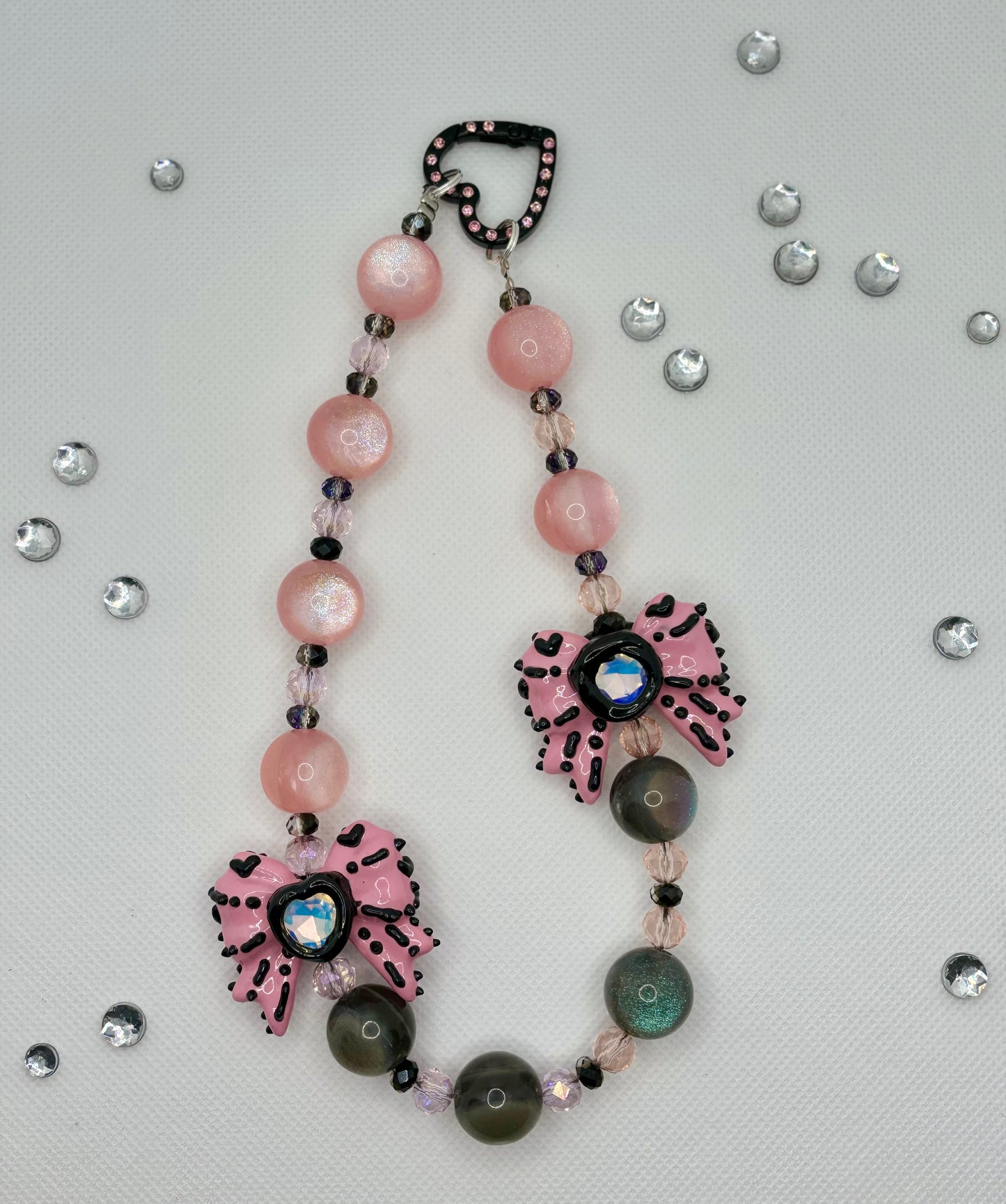 Black Pink Lux Bag Charm