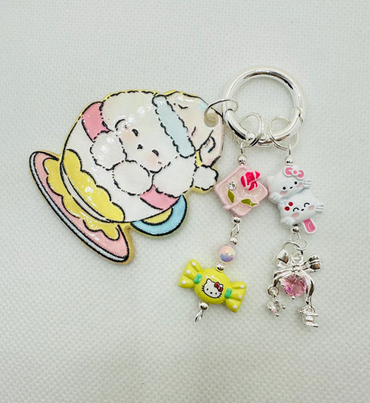 Puppy acrylic keychain