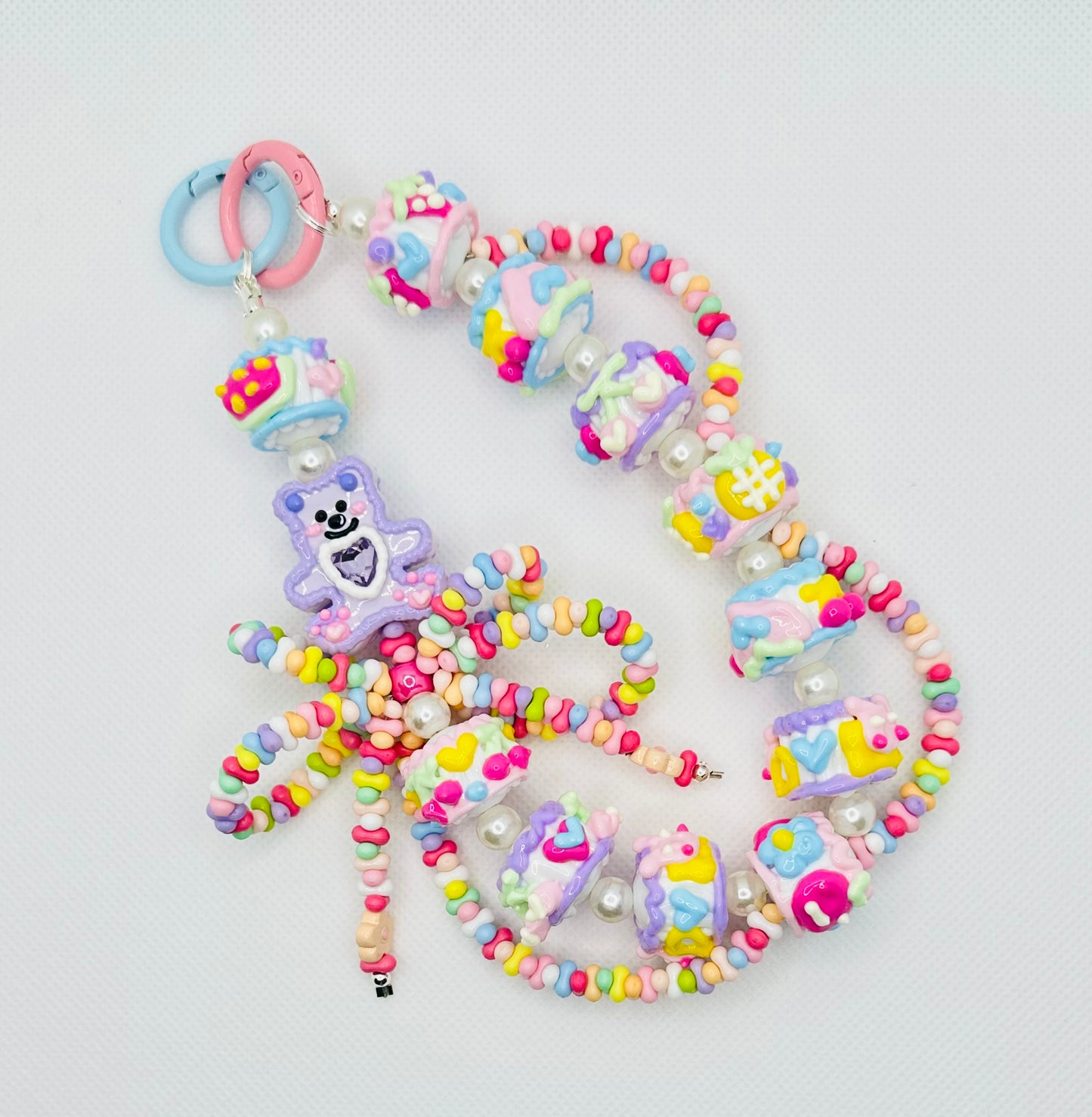 Candy Teddy Bear Bag Charm