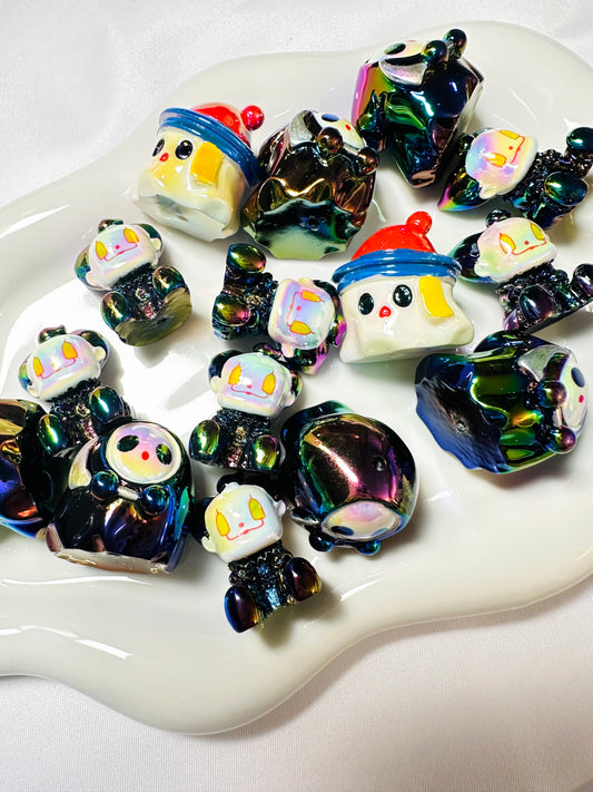 Halloween 3D character 15p set beads