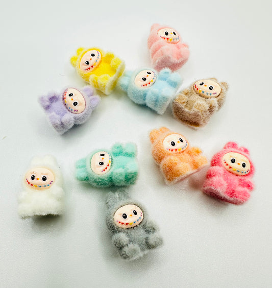 Labubu DIY mini flocked beads