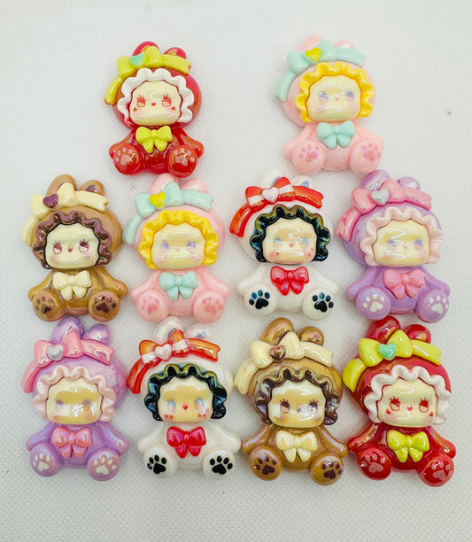 Emma Flat Back Charm Beads