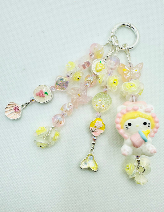 Hello Kitty painted doll bag charm