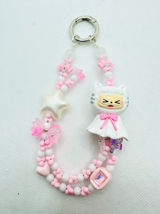 Ghost Cat bag charm