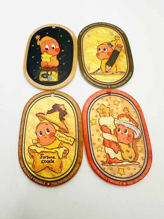 Twinkle acrylic set of 5 tags