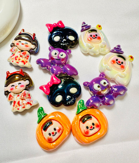Halloween Flatback Charm Beads