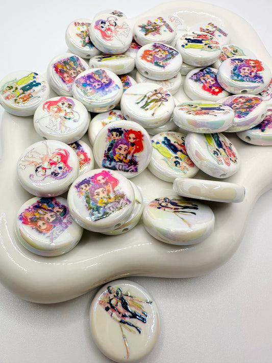 K-pop circle beads 10Pcs