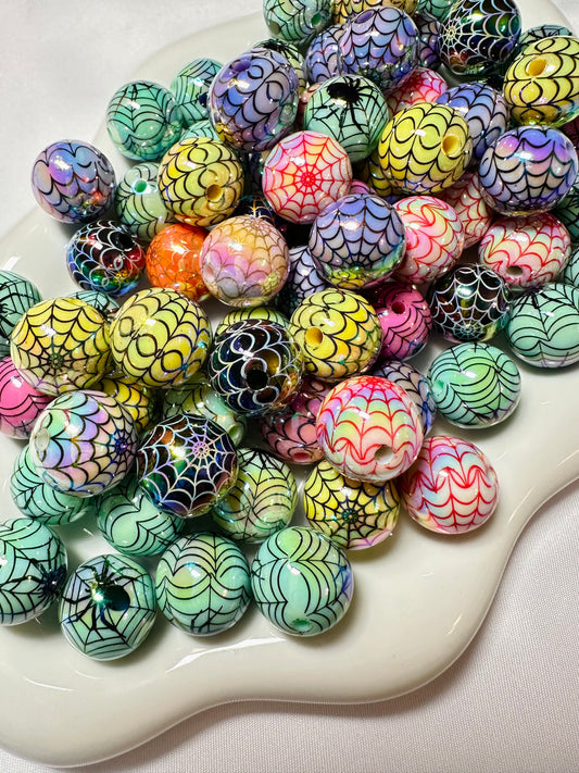 Spider Web 30 piece beads
