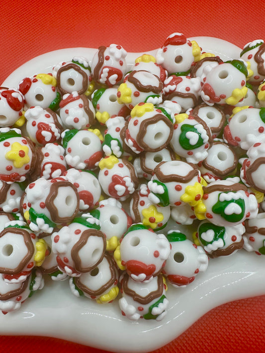 Painted Christmas Beads