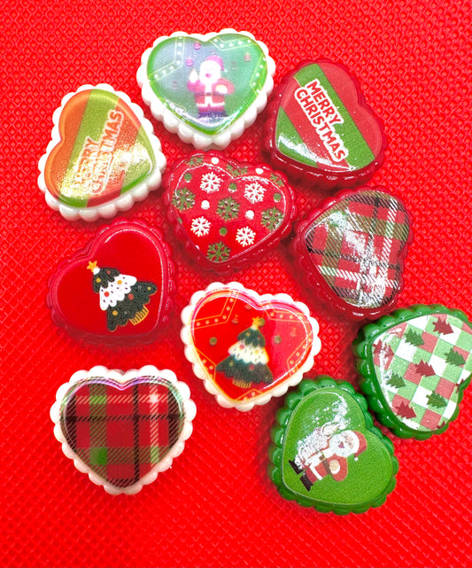 Heart shaped Christmas Beads